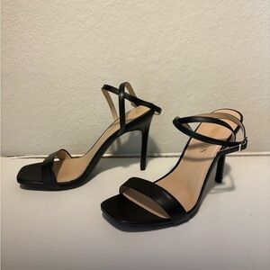 Dreampairs Black Strappy Heels